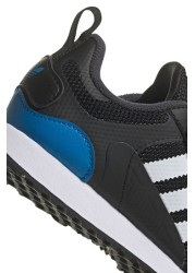 adidas originals Black Zx Junior Strap Trainers