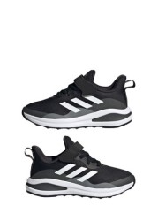 adidas Black FortaRun Youth + Junior Trainers