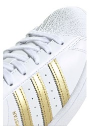 حذاء رياضي أبيض Superstar من adidas Originals