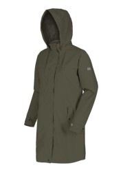 Regatta Adasha Green Longline Waterproof Jacket