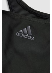 adidas Black Two Piece 3 Stripe Bikini