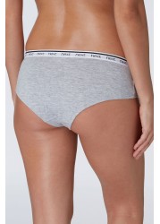 Cotton Rich Logo Knickers 4 Pack Short