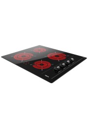 Teka Built-In 4-Zones Vitroceramic Hob, TBC 64000 XFL (57 x 60 x 51 cm)