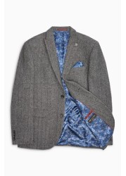 Signature Herringbone Blazer Tailored Fit