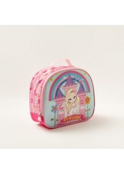 Juniors Princess Print Trolley Backpack with Lunch Bag and Pencil Case