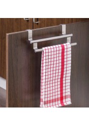 Wenko Stainless Steel Overdoor Twin Towel Rail (23.5 x 11 x 9 cm)