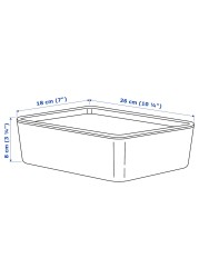 KUGGIS Storage box with lid