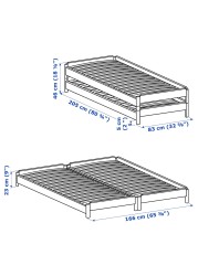 UTÅKER Stackable bed