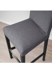 BERGMUND Bar stool with backrest