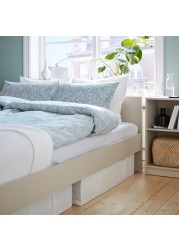 GURSKEN Bed frame with headboard