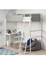 VITVAL Loft bed frame with desk top