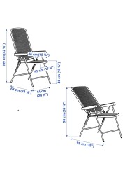 TORPARÖ Reclining chair, outdoor