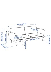 SMEDSTORP 3-seat sofa