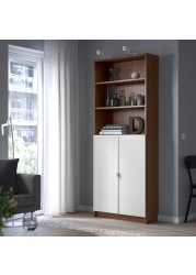 BILLY / MORLIDEN Bookcase with glass-doors