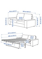 VIMLE 2-seat sofa-bed