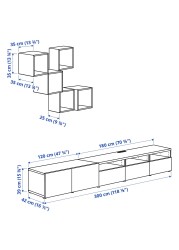 BESTÅ / EKET Cabinet combination for TV