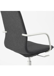 LÅNGFJÄLL Office chair with armrests