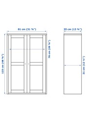 HAVSTA Glass-door cabinet