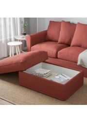 GRÖNLID Footstool with storage