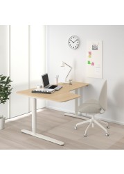 BEKANT Corner desk left sit/stand