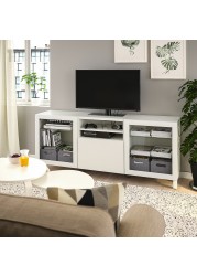 BESTÅ TV bench with doors and drawers