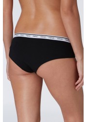 Cotton Rich Logo Knickers 4 Pack Short