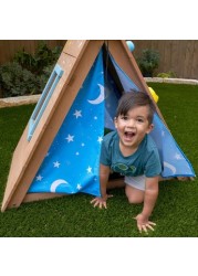 Kidkraft A-Frame Hideaway and Climber Playhouse Set