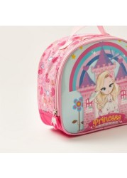 Juniors Princess Print Trolley Backpack with Lunch Bag and Pencil Case