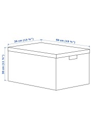 TJENA Storage box with lid