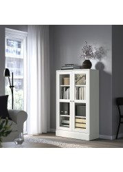 HAVSTA Glass-door cabinet with plinth