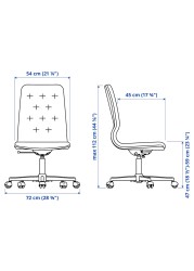 MULLFJÄLLET Conference chair with castors