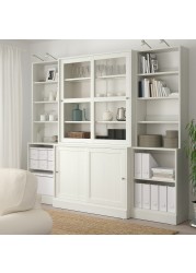 HAVSTA Storage comb w sliding glass doors