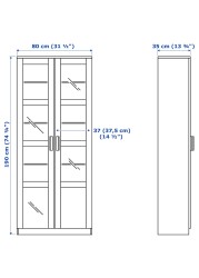 BRIMNES / BURHULT TV storage combination