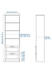 BRIMNES / BURHULT TV storage combination