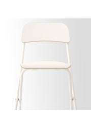 FRANKLIN Bar stool with backrest, foldable