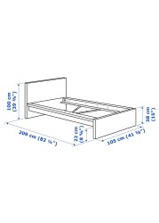 MALM Bed frame, high