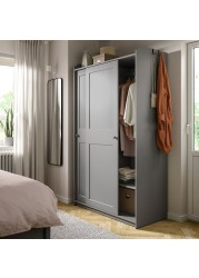 HAUGA Wardrobe with sliding doors